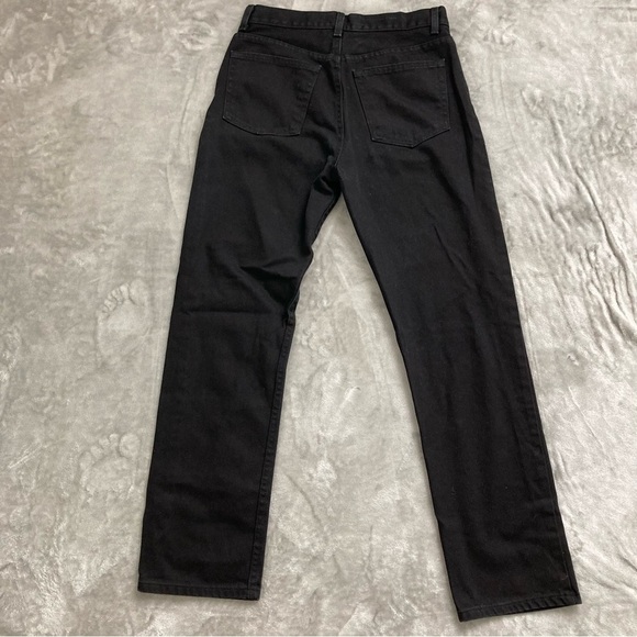 George Black Denim Regular Straight Jean Pants Heavyweight Size 32x32 - Picture 6 of 8